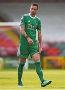 2 July 2018; Damien Delaney of Cork City in action during the pre-season friendly match between Cork City and Portsmouth at Turners Cross in Cork. Photo by Harry Murphy/Sportsfile