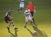 2 July 2018; Dean Williams of Shamrock Rovers in action against Gavin Smith of Dundalk during the Leinster Senior Cup Quarter-Final match between Shamrock Rovers and Dundalk at Tallaght Stadium in Dublin. Photo by Tom Beary/Sportsfile