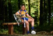 3 July 2018; Breaking new ground: Top inter-county stars took in the breath-taking scenery at Mullaghmeen Forest in county Westmeath, to launch the revamped 2018 TG4 All-Ireland championships. TG4 have announced a four-year extension of their sponsorship of the Ladies Football championships, with the new deal set to last until the conclusion of the 2022 season. 17 Ladies Football championship games will be broadcast this summer exclusively live on TG4, with the senior and intermediate championships to be played on a new, round-robin basis. Pictured is Laurie Ryan of Clare, at Mullaghmeen Forest, Co. Westmeath.  Photo by Seb Daly/Sportsfile