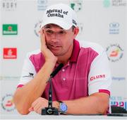 3 July 2018; Padraig Harrington of Ireland during a press conference after a practice round ahead of the Dubai Duty Free Irish Open Golf Championship at Ballyliffin Golf Club in Ballyliffin, Co Donegal.  Photo by John Dickson/Sportsfile