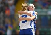1 July 2018; Alison McEvoy, behind, and Kenny McEvoy of Laois celebrate after the TG4 Leinster Intermediate Championship Final match between Laois and Wicklow at Netwatch Cullen Park, Carlow. Photo by Piaras Ó Mídheach/Sportsfile