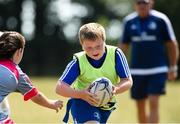 4 July 2018; Lar Fitzharris in action against Shannon Mcguire during the Bank of Ireland Leinster Rugby Summer Camp at Wexford Wanderers RFC in Wexford. Photo by Matt Browne/Sportsfile