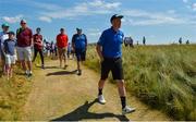 4 July 2018; Kerry GAA player Kieran Donaghy during the Pro-Am round ahead of the Irish Open Golf Championship at Ballyliffin Golf Club in Ballyliffin, Co. Donegal. Photo by Oliver McVeigh/Sportsfile