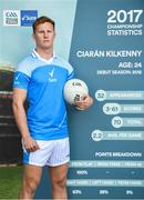 4 July 2018; Every pressure moment, every tackle, every shot and every GAA statistic has the potential to alter the course of a season, a career and the road to Croke Park. Sure, Official Statistics Partner of the GAA, is powering the analysis of the GAA Championship and capturing the numbers behind the performances of the summer. Sure ambassador’s Ciarán Kilkenny and Lee Chin are challenging GAA fans to put themselves under pressure and take Sure’s online GAA trivia quiz for a chance to win All Ireland Final tickets. Pictured is Ciarán Kilkenny of Dublin at the launch at Croke Park in Dublin. Photo by Sam Barnes/Sportsfile