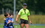 4 July 2018; Leinster and Ireland Women's scrum half Alisa Hughes coaching during the Bank of Ireland Leinster Rugby Summer Camp at Energia Park in Donnybrook, Dublin. Photo by David Fitzgerald/Sportsfile