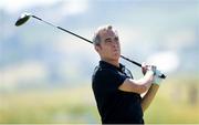 4 July 2018; Actor James Nesbitt during the Pro-Am round ahead of the Irish Open Golf Championship at Ballyliffin Golf Club in Ballyliffin, Co. Donegal. Photo by Ramsey Cardy/Sportsfile
