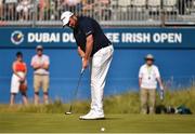 4 July 2018; Shane Lowry of Ireland on the 18th green during the Pro-Am round ahead of the Irish Open Golf Championship at Ballyliffin Golf Club in Ballyliffin, Co. Donegal. Photo by Oliver McVeigh/Sportsfile