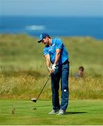 4 July 2018; Michael Murphy tees off at the 13th during the Pro-Am round ahead of the Irish Open Golf Championship at Ballyliffin Golf Club in Ballyliffin, Co. Donegal. Photo by John Dickson/Sportsfile