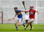 4 July 2018; Jerome Cahill of Tipperary in action against David Lowney of Cork during the Bord Gáis Energy Munster GAA Hurling U21 Championship Final match between Cork and Tipperary at Pairc Ui Chaoimh in Cork. Photo by Eóin Noonan/Sportsfile