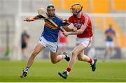 4 July 2018; Colin English of Tipperary in action against Conor Cahalane of Cork during the Bord Gáis Energy Munster GAA Hurling U21 Championship Final match between Cork and Tipperary at Pairc Ui Chaoimh in Cork. Photo by Eóin Noonan/Sportsfile