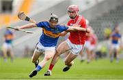 4 July 2018; Jerome Cahill of Tipperary in action against David Lowney of Cork during the Bord Gáis Energy Munster GAA Hurling U21 Championship Final match between Cork and Tipperary at Pairc Ui Chaoimh in Cork. Photo by Eóin Noonan/Sportsfile