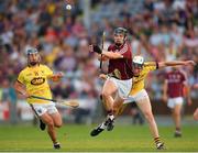 4 July 2018; Sean Loftus of Galway in action against Liam Stafford of Wexford during the Bord Gais Energy Leinster Under 21 Hurling Championship 2018 Final match between Wexford and Galway at O'Moore Park in Portlaoise, Co Laois. Photo by Harry Murphy/Sportsfile