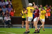 4 July 2018; Rory O'Connor of Wexford celebrates a score during the Bord Gais Energy Leinster Under 21 Hurling Championship 2018 Final match between Wexford and Galway at O'Moore Park in Portlaoise, Co Laois. Photo by Sam Barnes/Sportsfile