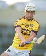 4 July 2018; Mikie Dwyer of Wexford during the Bord Gais Energy Leinster Under 21 Hurling Championship 2018 Final match between Wexford and Galway at O'Moore Park in Portlaoise, Co Laois. Photo by Sam Barnes/Sportsfile