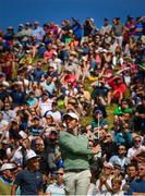 5 July 2018; Rory McIlroy of Ireland watches his ball after teeing off from the 8th tee box during Day One of the Irish Open Golf Championship at Ballyliffin Golf Club in Ballyliffin, Co. Donegal. Photo by Ramsey Cardy/Sportsfile