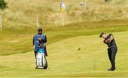 5 July 2018; Bradley Neil of Scotland playing onto the 9th green during Day One of the Irish Open Golf Championship at Ballyliffin Golf Club in Ballyliffin, Co. Donegal. Photo by John Dickson/Sportsfile