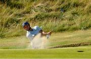 5 July 2018; Alexander Levy of France player out of the bunker at the 18th green during Day One of the Irish Open Golf Championship at Ballyliffin Golf Club in Ballyliffin, Co. Donegal. Photo by John Dickson/Sportsfile