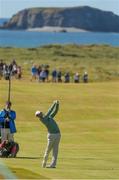 5 July 2018; Rory McIlroy of Northern Ireland plays into the 13th green during Day One of the Irish Open Golf Championship at Ballyliffin Golf Club in Ballyliffin, Co. Donegal. Photo by John Dickson/Sportsfile