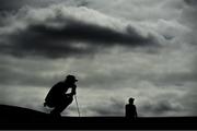 6 July 2018; Peter Uihlein of USA lines up a putt on the 1st green during Day Two of the Dubai Duty Free Irish Open Golf Championship at Ballyliffin Golf Club in Ballyliffin, Co. Donegal.  Photo by Ramsey Cardy/Sportsfile