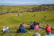 6 July 2018; Rory McIlroy of Northern Ireland putts on the 1st green during Day Two of the Dubai Duty Free Irish Open Golf Championship at Ballyliffin Golf Club in Ballyliffin, Co. Donegal. Photo by Ramsey Cardy/Sportsfile