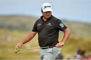 6 July 2018; Graeme McDowell of Northern Ireland reacts after missing a putt on the 9th green during Day Two of the Dubai Duty Free Irish Open Golf Championship at Ballyliffin Golf Club in Ballyliffin, Co. Donegal. Photo by Oliver McVeigh/Sportsfile