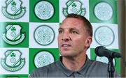 6 July 2018; Glasgow Celtic manager Brendan Rodgers during a Glasgow Celtic Press Conference at the Castleknock Hotel in Dublin. Photo by Matt Browne/Sportsfile