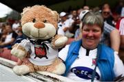 6 July 2018; Dundalk supporter Eilish Eagers prior to the SSE Airtricity League Premier Division match between St Patrick's Athletic and Dundalk at Richmond Park in Dublin. Photo by Stephen McCarthy/Sportsfile