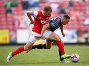 6 July 2018; Dylan Connolly of Dundalk in action against Jamie Lennon of St Patrick's Athletic during the SSE Airtricity League Premier Division match between St Patrick's Athletic and Dundalk at Richmond Park in Dublin. Photo by Stephen McCarthy/Sportsfile