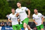 6 July 2018; Conor Keeley of Cabinteely celebrates after scoring a penalty against Wexford FC during the SSE Airticity League First Division match between Cabinteely and Wexford FC at Stradbrook in Dublin. Photo by Matt Browne/Sportsfile