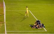 6 July 2018; Dundalk players celebrate after Patrick Hoban scored their third goal during the SSE Airtricity League Premier Division match between St Patrick's Athletic and Dundalk at Richmond Park in Dublin. Photo by Stephen McCarthy/Sportsfile