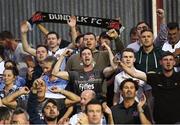 6 July 2018; Dundalk supporters celebrate following the SSE Airtricity League Premier Division match between St Patrick's Athletic and Dundalk at Richmond Park in Dublin. Photo by Stephen McCarthy/Sportsfile