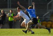 6 July 2018; Jimmy Hyland of Kildare in action against Kieran Kennedy of Dublin during the EirGrid Leinster GAA Football U20 Championship Final match between Kildare and Dublin at Bord na Móna O'Connor Park in Tullamore, Co Offaly. Photo by Piaras Ó Mídheach/Sportsfile