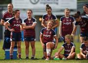 1 July 2018; Dejected Westmeath players after the TG4 Leinster Ladies Senior Football Final match between Dublin and Westmeath at Netwatch Cullen Park in Carlow. Photo by Piaras Ó Mídheach/Sportsfile