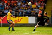 7 July 2018; Donie Smith of Roscommon in action against Blaine Hughes of Armagh during the GAA Football All-Ireland Senior Championship Round 4 match between Roscommon and Armagh at O’Moore Park in Portlaoise, Co. Laois. Photo by Eóin Noonan/Sportsfile