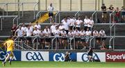 7 July 2018; The Tyrone team watch the Armagh v Roscommon game prior to the GAA Football All-Ireland Senior Championship Round 4 between Cork and Tyrone at O’Moore Park in Portlaoise, Co. Laois. Photo by Brendan Moran/Sportsfile