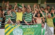 7 July 2018; Celtic supporters during the friendly match between Shamrock Rovers and Glasgow Celtic at Tallaght Stadium in Tallaght, Co. Dublin. Photo by David Fitzgerald/Sportsfile