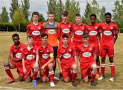 7 July 2018;The Shelbourne team prior to during the SSE Airticity National U15 League match between Shelbourne and Finn Harps at the AUL in Clonshaugh, Co. Dublin. Photo by Eoin Smith/Sportsfile