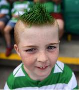 7 July 2018; Celtic supporter Joe Cosgrove, age 7, from Belfast, Northern Ireland during the friendly match between Shamrock Rovers and Glasgow Celtic at Tallaght Stadium in Tallaght, Co. Dublin. Photo by David Fitzgerald/Sportsfile