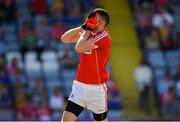 7 July 2018; Luke Connolly of Cork reacts after missing a goal chance during the GAA Football All-Ireland Senior Championship Round 4 between Cork and Tyrone at O’Moore Park in Portlaoise, Co. Laois. Photo by Brendan Moran/Sportsfile