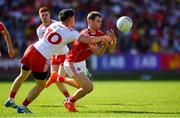 7 July 2018; Cian Kelly of Cork in action against Matthew Donnelly of Tyrone during the GAA Football All-Ireland Senior Championship Round 4 between Cork and Tyrone at O’Moore Park in Portlaoise, Co. Laois. Photo by Brendan Moran/Sportsfile