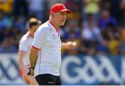 7 July 2018; Tyrone manager Mickey Harte during the GAA Football All-Ireland Senior Championship Round 4 between Cork and Tyrone at O’Moore Park in Portlaoise, Co. Laois. Photo by Brendan Moran/Sportsfile