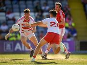 7 July 2018; Ronan O’Neill of Tyrone scores his side's second goal during the GAA Football All-Ireland Senior Championship Round 4 between Cork and Tyrone at O’Moore Park in Portlaoise, Co. Laois. Photo by Brendan Moran/Sportsfile