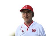 7 July 2018; Tyrone manager Mickey Harte during the GAA Football All-Ireland Senior Championship Round 4 between Cork and Tyrone at O’Moore Park in Portlaoise, Co. Laois. Photo by Eóin Noonan/Sportsfile