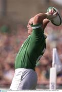 16 August 2003; Keith Wood of Ireland in action during the Permanent TSB test between Ireland and Wales at Lansdowne Road, Dublin. Photo by Brendan Moran/Sportsfile