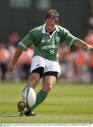 16 August 2003; David Humpheys of Ireland during the Permanent TSB test between Ireland and Wales at Lansdowne Road, Dublin. Photo by Brendan Moran/Sportsfile