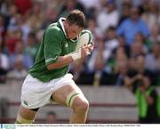 16 August 2003; Malcolm O'Kelly of Ireland runs with the ball during the Permanent TSB test between Ireland and Wales at Lansdowne Road, Dublin. Photo by Brendan Moran/Sportsfile