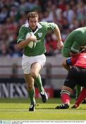 16 August 2003; Geordan Murphy of Ireland runs with the ball during the Permanent TSB test between Ireland and Wales at Lansdowne Road, Dublin. Photo by Brendan Moran/Sportsfile