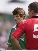 16 August 2003; Donnacha O'Callaghan of Ireland watches on during the Permanent TSB test between Ireland and Wales at Lansdowne Road, Dublin. Photo by Brendan Moran/Sportsfile