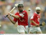 17 August 2003; Maurice O'Sullivan of Cork during the All-Ireland Minor Hurling Championship Semi-Final between Kilkenny and Cork at Croke Park in Dublin. Photo by Brendan Moran/Sportsfile