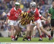 17 August 2003; Michael Fennelly of Kilkenny, in action during the All-Ireland Minor Hurling Championship Semi-Final between Kilkenny and Cork at Croke Park in Dublin. Photo by Ray McManus/Sportsfile